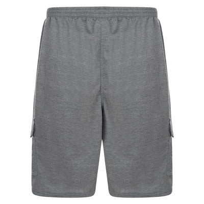 Dim Gray King Size Jersey Cargo Shorts (to 12XL)