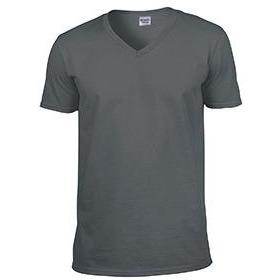 Dim Gray V-Neck T-Shirt