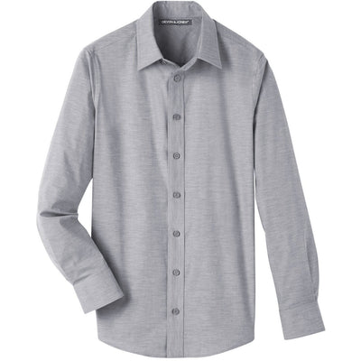Dark Gray Cleeve Chambray Shirt