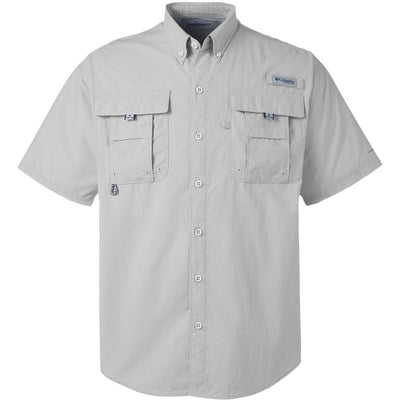 Gray Columbia® Fishing Utility S/S Shirt