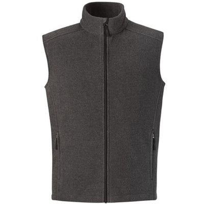 Quilted Reversible Tall Men's Vest in Black & Charcoal