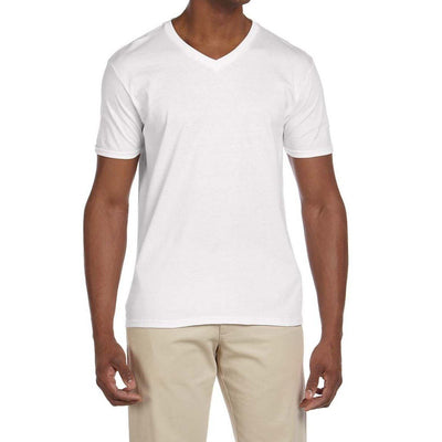 White Smoke Softstyle® V-Neck T-Shirt