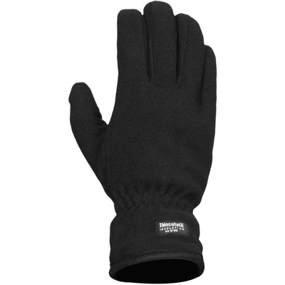 Dark Slate Gray Solid Fleece Gloves